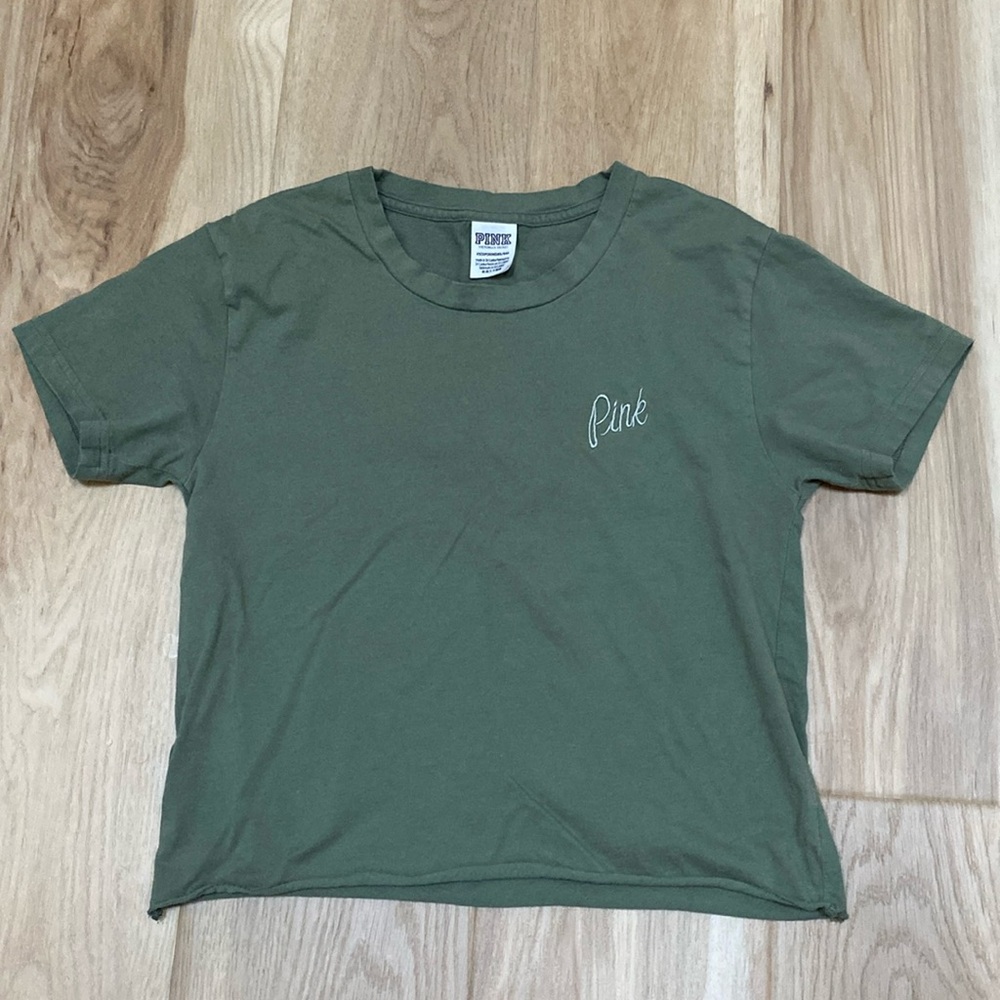 💥5 for $18💥 VS PINK Victoria’s Secret crop top tee XS